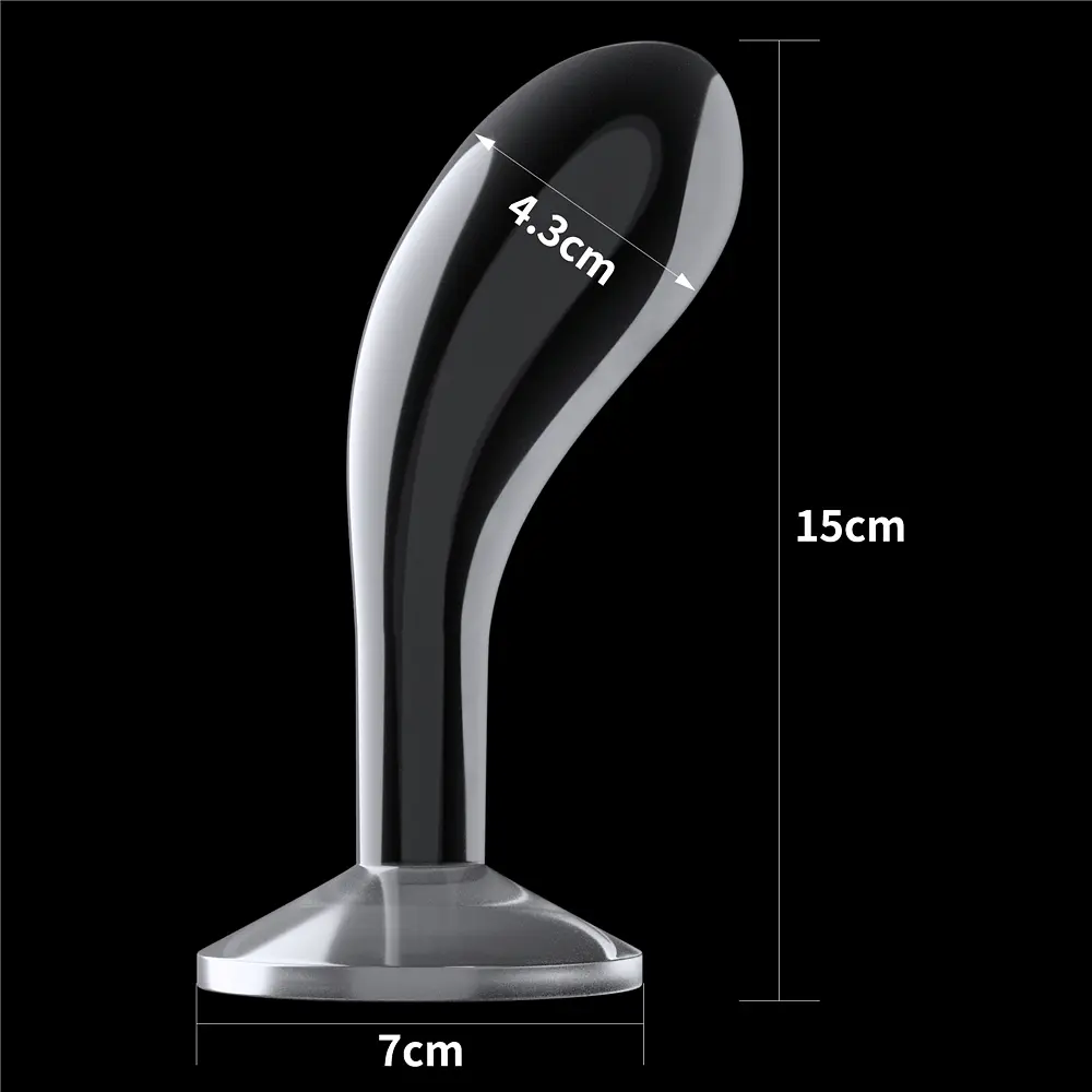Анальна пробка - Flawless Clear Prostate Plug 6" Clear - фото 5