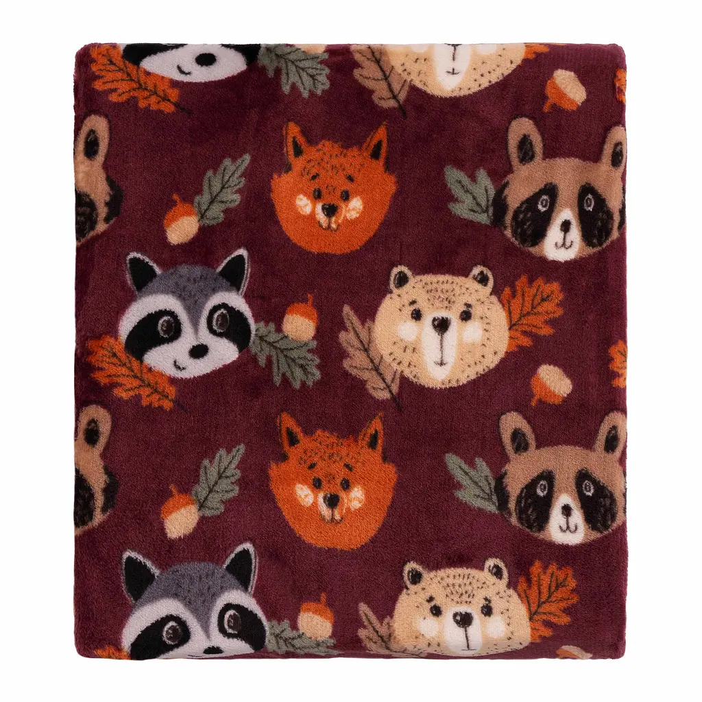 Плед Ardesto Autumn Flannel 160х200 см лісові тваринки коричневий (ART0149PB) - фото 2