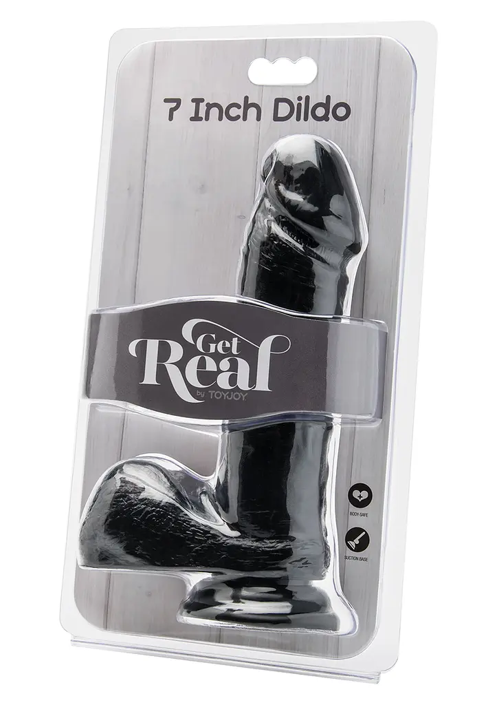 Реалистичный фаллоимитатор c присоской Get Real ToyJoy 20 см черный - фото 5