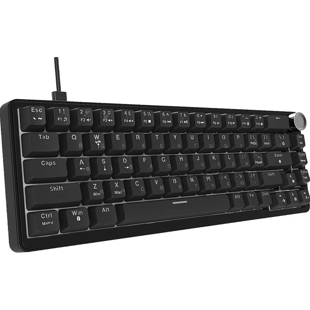 Клавіатура Ajazz AK690 Peach Mist Switch чорна (AK690-PM-B) [175704] - фото 3
