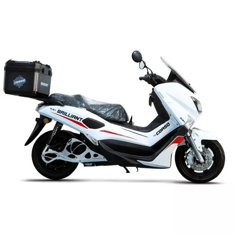 Электроскутер Двухместный Corso Brilliant (2000W, 72V/32Ah) Белый - фото 2