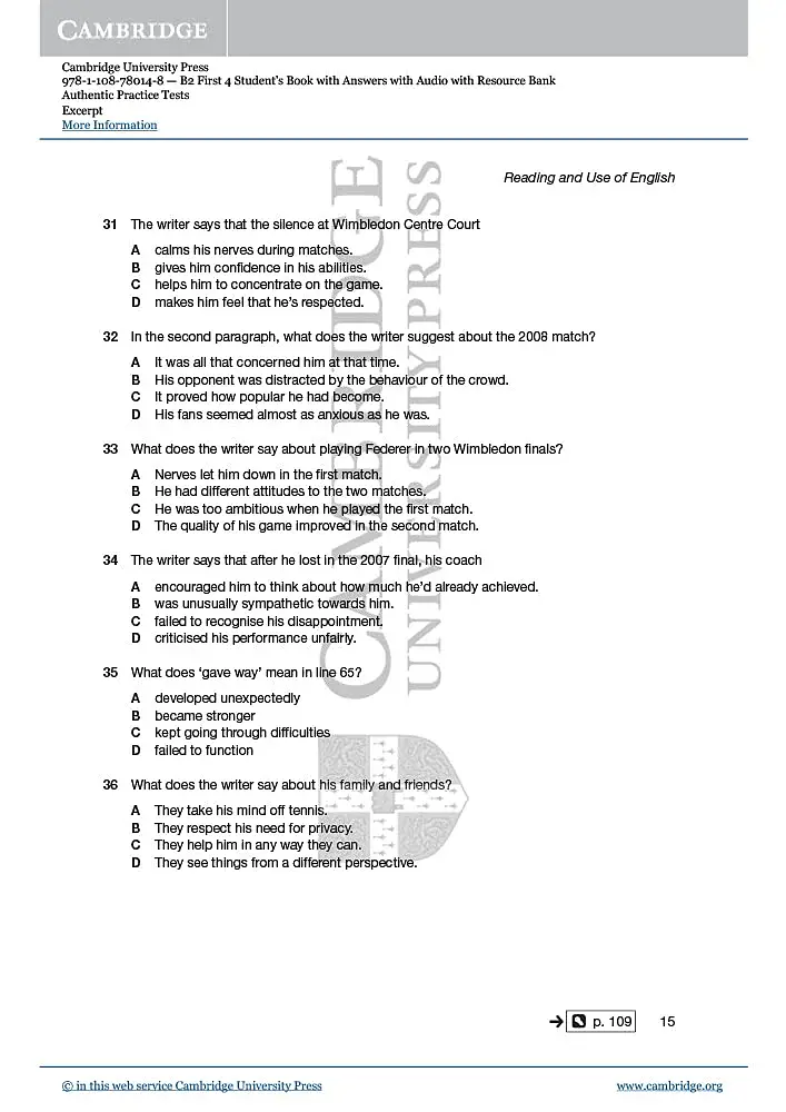 First 4 B2. Practice Tests. Student's Book with Answers with Audio with Resource Bank - фото 4