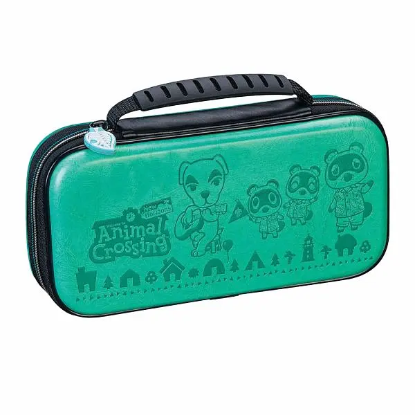 Чехол Deluxe Travel Case (Animal Crossing All Green) (Nintendo Switch, Switch Lite, Switch OLED model) - фото 2