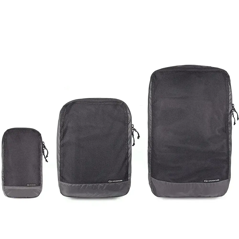Комплект чохлів Lifeventure Ultralight Packing Cubes Темно-сірий - фото 2