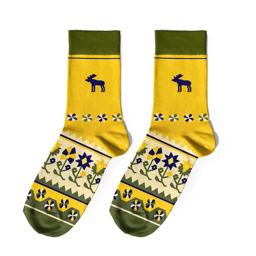 Шкарпетки Orner "Північ" жовті 41-44