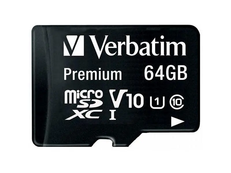 Карта пам'яті Verbatim Premium microSDXC UHS-I (U1) V10 + SD Adapter 64 GB (44084) - фото 2