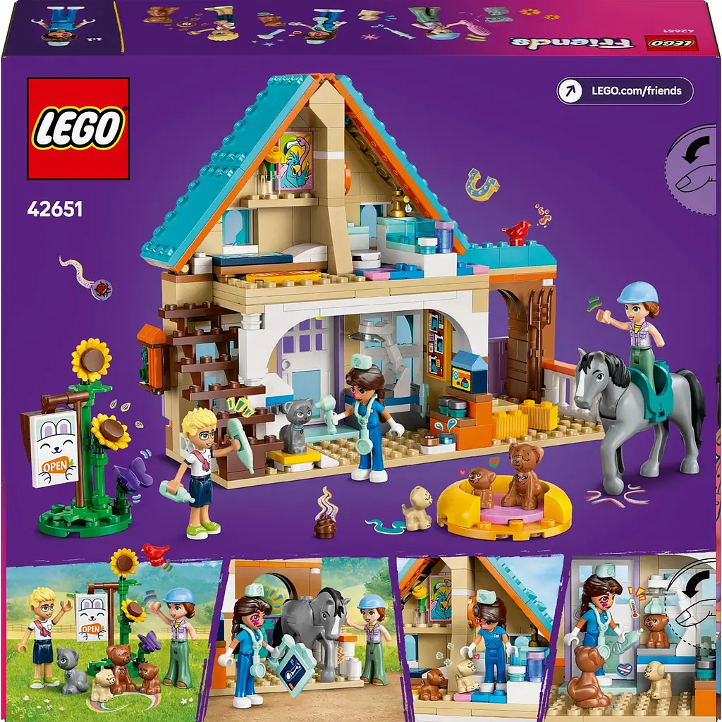 Конструктор LEGO Friends Ветеринарная клиника для лошадей и домашних питомцев 428 деталей (42651) - фото 2