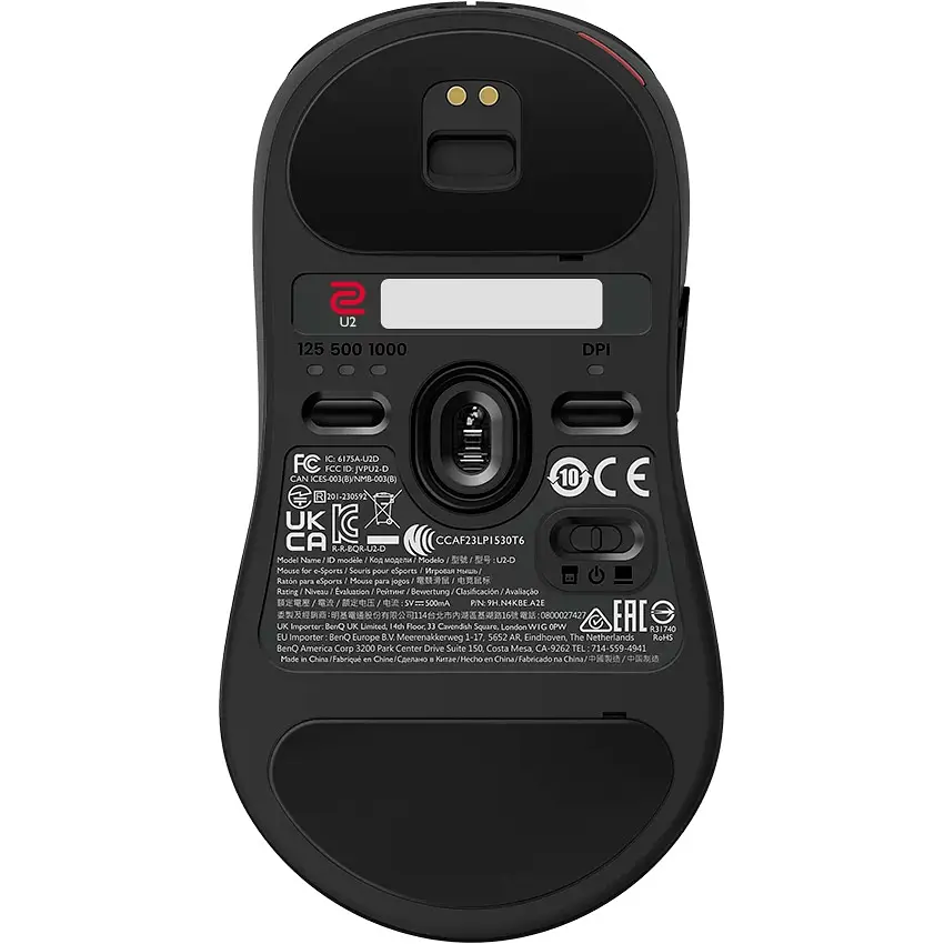 Миша Zowie U2 Wireless Black (9H.N4KBE.A2E) [120927] - фото 7
