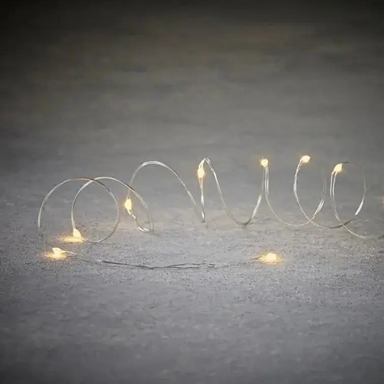 Гирлянда Luca Lighting Струна серебряная 18 м теплый белый (8718861853261) - фото 2