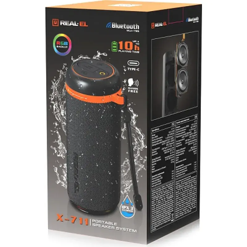 Акустична система REAL-EL X-711 Black (EL121600026) - фото 11