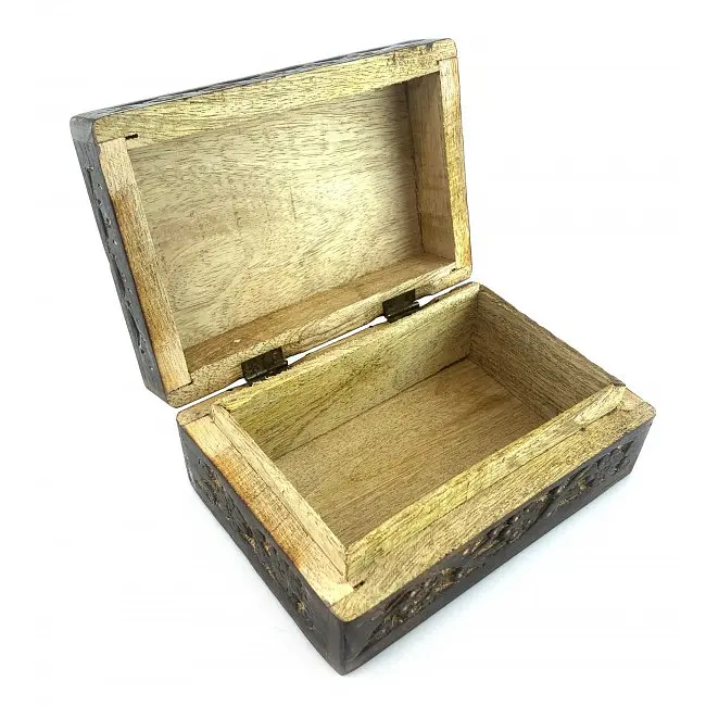 Скринька з мангового дерева 15х10х6 см - фото 3