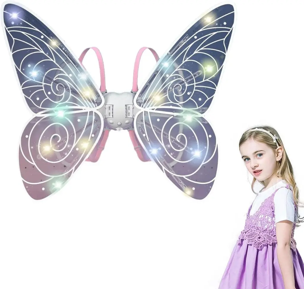Крила феї Shadow Angel LED підсвічування та рухомий механізм ∙ Світлові LED-крила Shadow для створення чарівного образу феї - фото 6