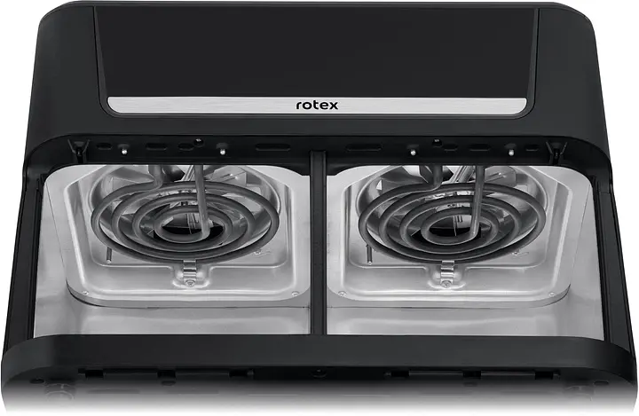 Мультипіч Rotex ROM1210-2XL MultiFry DUO 11 програм 12 л(6+6 л) LED дисплей 2800 Вт Чорний з сірим - фото 6