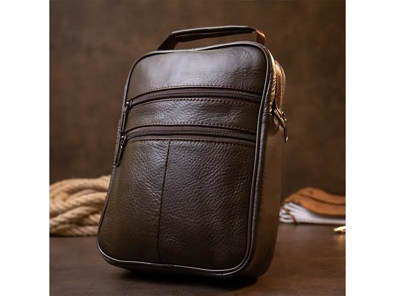 Чоловік шкіряний месенджер Vintage 19х25,5х5,5 см sum0013950 - фото 6