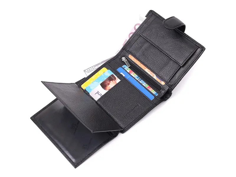 Чоловічий шкіряний гаманець ST Leather 10х13х2.5 см acs0028292 - фото 6