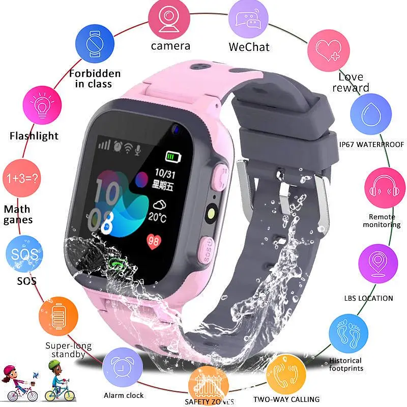 Дитячі розумні смарт годинник Smart Watch Q16 з камерою прослуховуванням Sim-картою Black (18360) - фото 4
