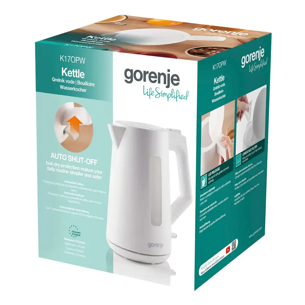 Електрочайник Gorenje K17OPW - фото 7
