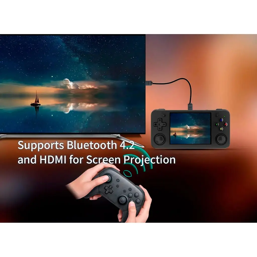 Ретро игровая приставка Anbernic RG35XX H 64GB Transparent Purple [102941] - фото 13