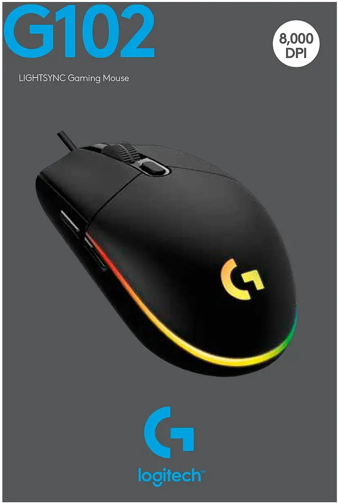 Мышь компьютерная Logitech G102 Lightsync USB Black (910-005823, 910-004939, 910-004842, 910-004845, 910-005808) - фото 6