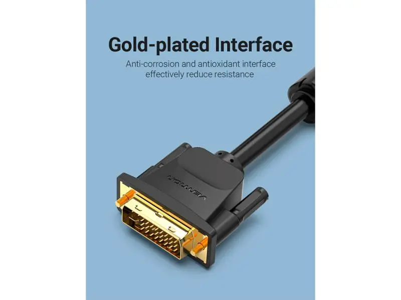 Кабель Vention DVI to VGA 3m Black (EACBI) - фото 4