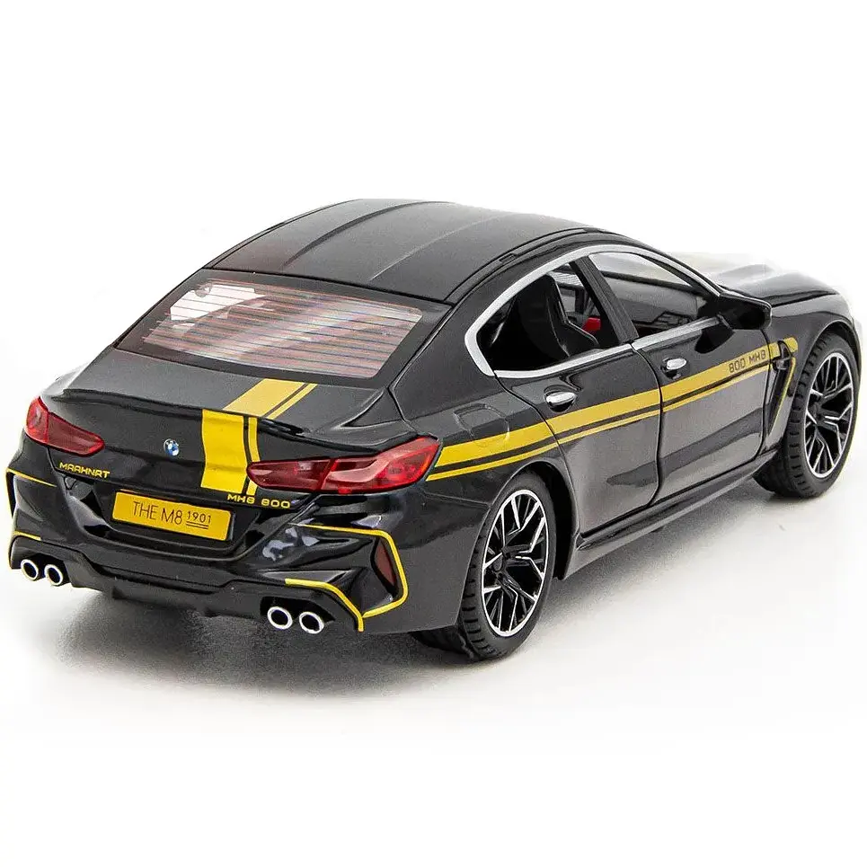 Колекційна металева модель автомобіля АвтоЕксперт BMW M8 Manhart MH8 800 з інерцією, світлом та звуком 1:24 - фото 8