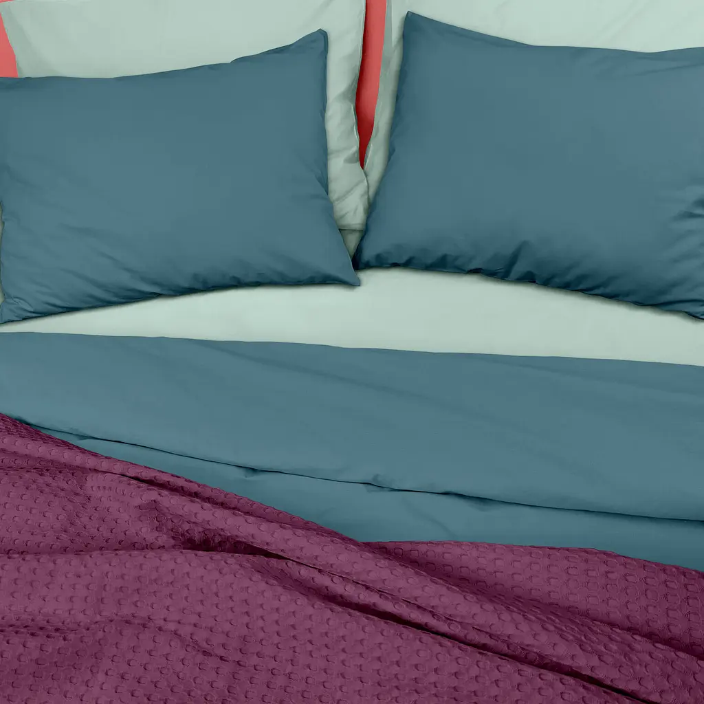 Плед-покривало Cosas Ruby Waffle Weave 110х140 см марсала (Blanket_30Ruby_WaffleWeave_110x140) - фото 2