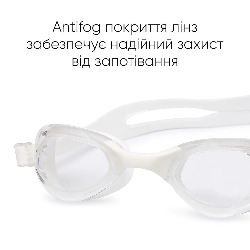 Підліткові (дорослі) Окуляри для плавання Renvo Mira JR Anti-fog Білий OSFM (2SG230-03) - фото 6