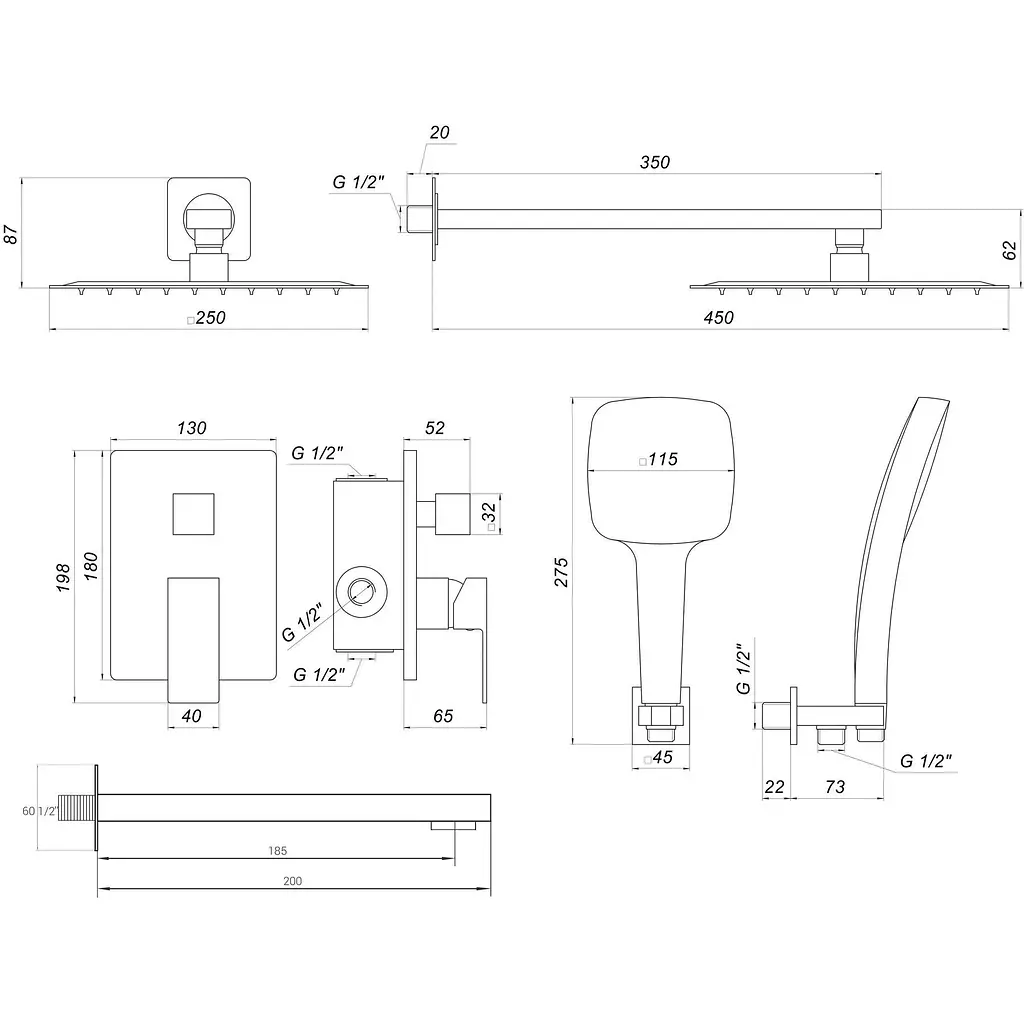 Душевая система Globus Lux GLM-305L-Smart - фото 5