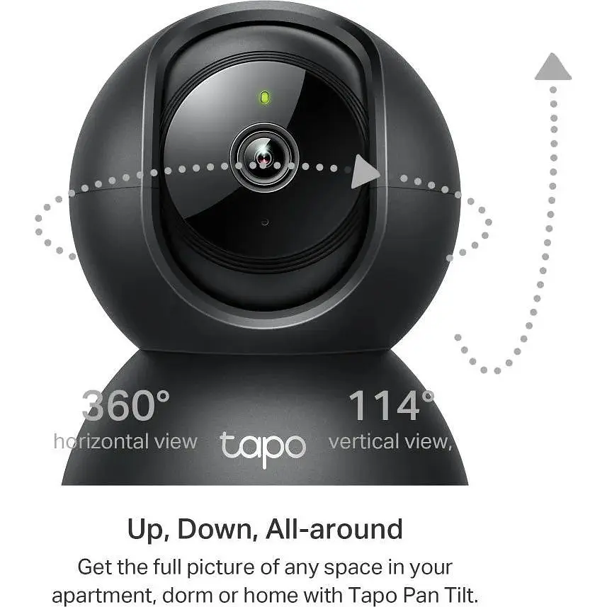 IP-камера TP-Link Tapo C211 3MP N300 microSD motion detection чорна - фото 3
