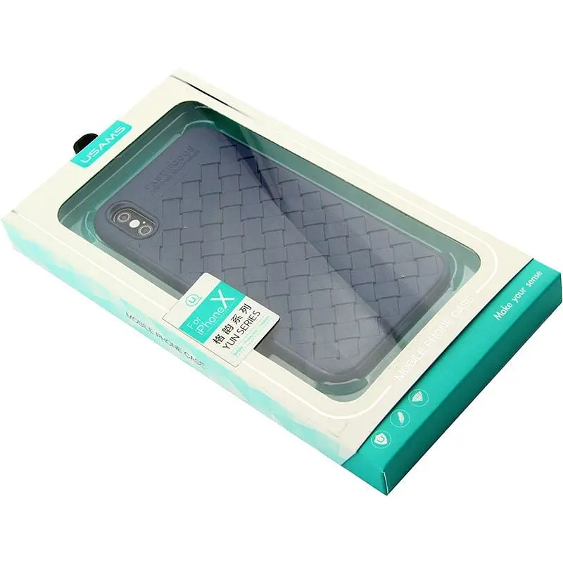 Чохол-накладка Usams Yun Series Apple iPhone X Blue - фото 2