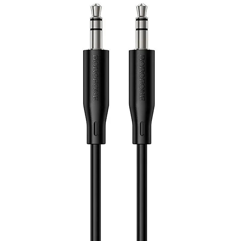 Аудіо кабель Aux Borofone BL26 Standard (1m) Black
