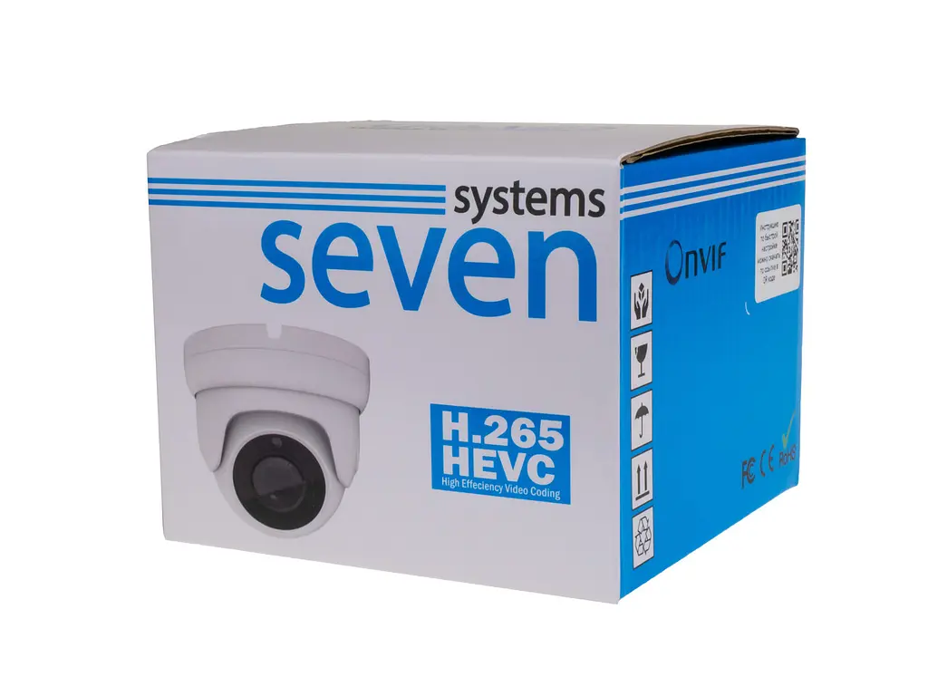 IP відеокамера Seven Systems IP-7212PA 3 Мп вулична/внутрішня 2,8 White - фото 6
