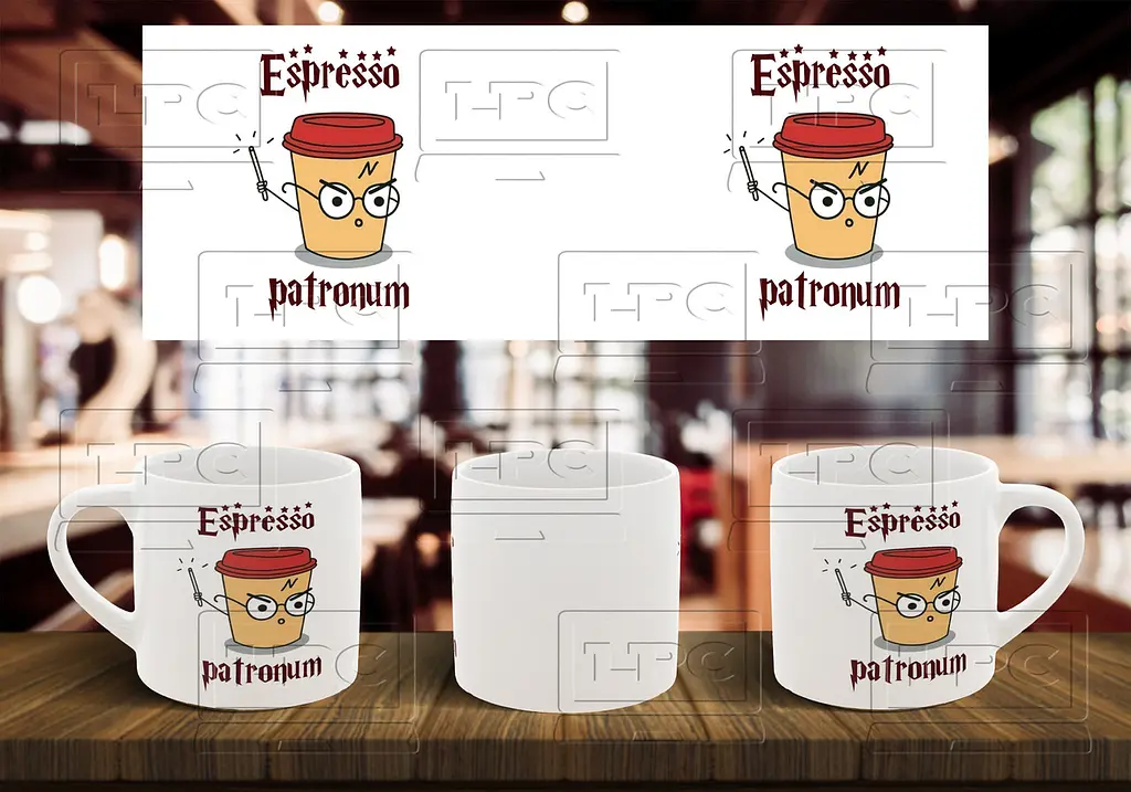 Чашка "Espresso patronum" 180, Помаранчева
