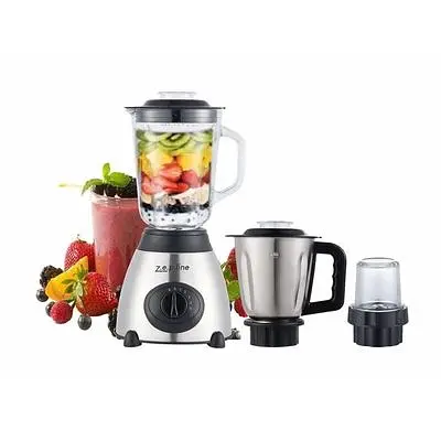 Блендер Zepline ZP-081 потужний 3в1 міксер подрібнюва 1.5л 2000 Вт сірий - фото 3