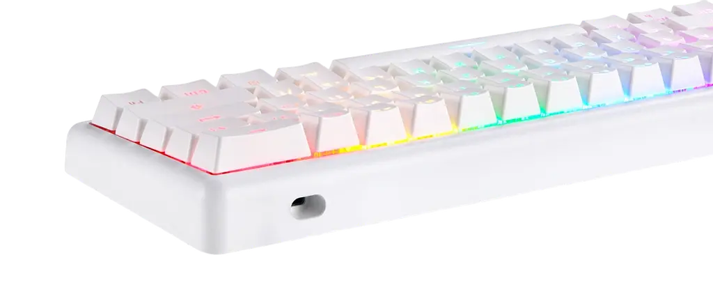 Клавіатура бездротова Motospeed SK66 Gateron Blue RGB White (mtsk66wmb) - фото 3