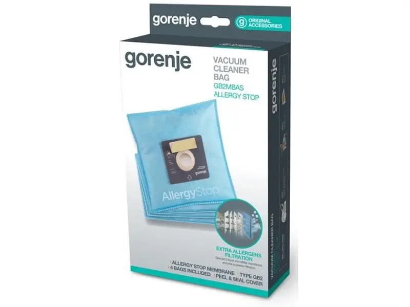 Мішки для пилососа Gorenje Bag set GB2MBAS - фото 2
