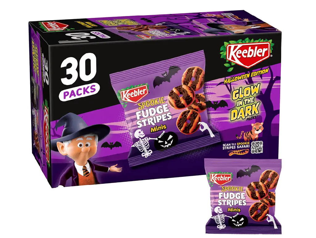 Печиво Keebler Spookie Fudge Stripes Minis Halloween 30шт, 425г