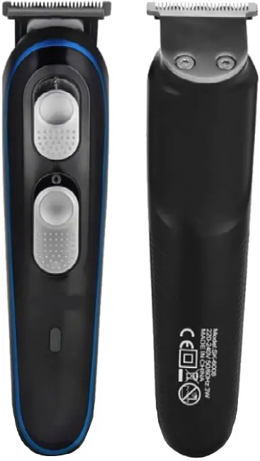 Машинка для стрижки волосся XPRO GM-587 професійна акумуляторна триммер з насадками чорна (GM-587) - фото 2