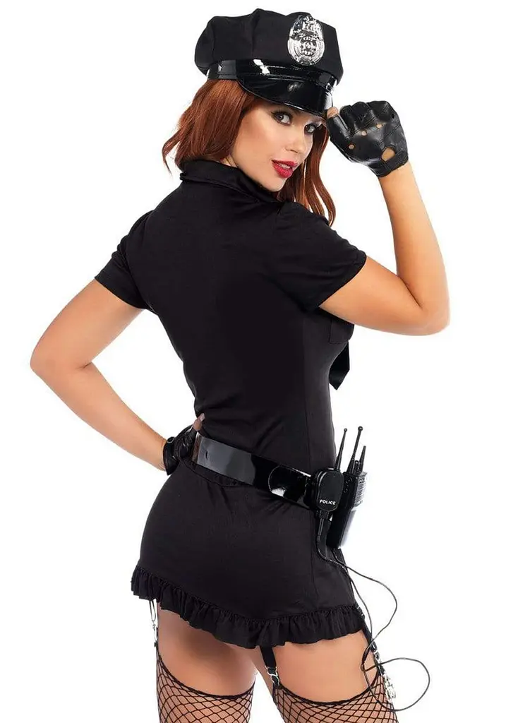 Еротичний костюм поліціянтки Leg Avenue Dirty Cop M/L, 6 предметів - фото 2