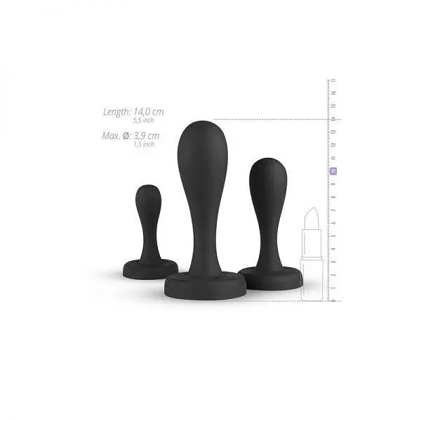 Набір анальних пробок Buttr Butt Kickers Butt Plug Training Set - фото 4