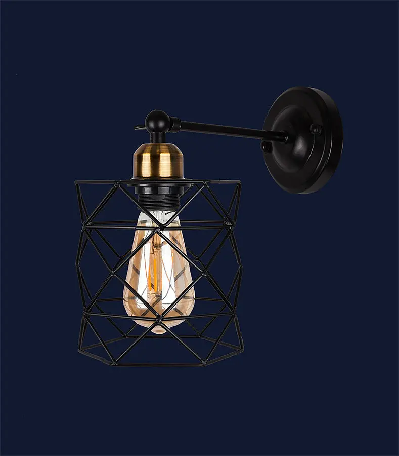 Бра настінне Levistella 756WPR105F-1 BK+BRONZE E27 60W чорний + бронзовий стиль лофт - фото 2