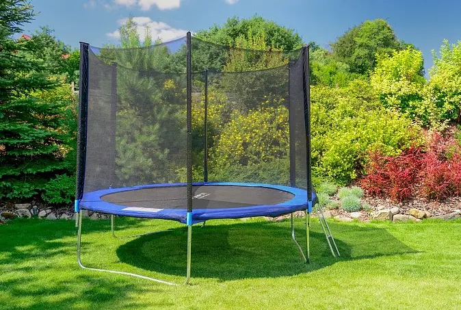 Батут садовий Funfit спортивний 8(244-252 см) 252 см із подушкою. - фото 4
