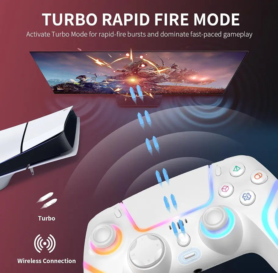 Геймпад джойстик Voltronic P5 for PS5/PS4/Switch/PC DUAL Senses Wireless Controller - фото 9