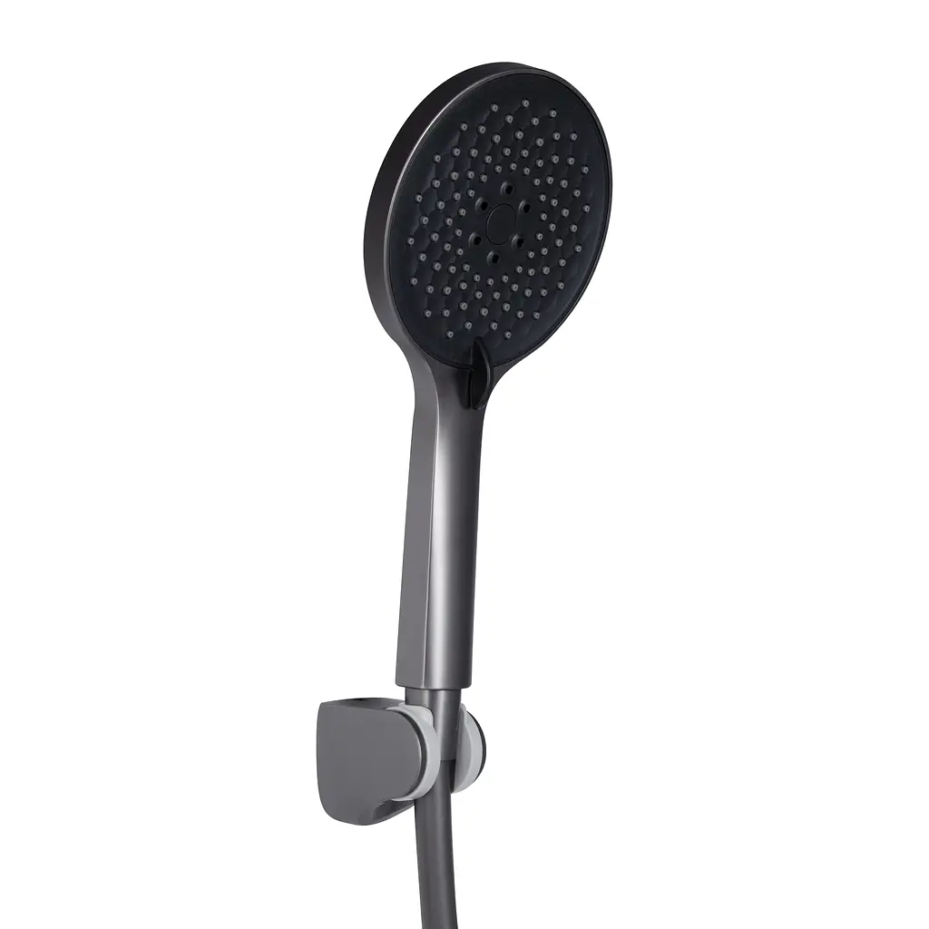 Змішувач для ванни Qtap Vlasta New (з душовим гарнітуром) QTVLA259GMB45643 Gunmetal Black PVD - фото 4