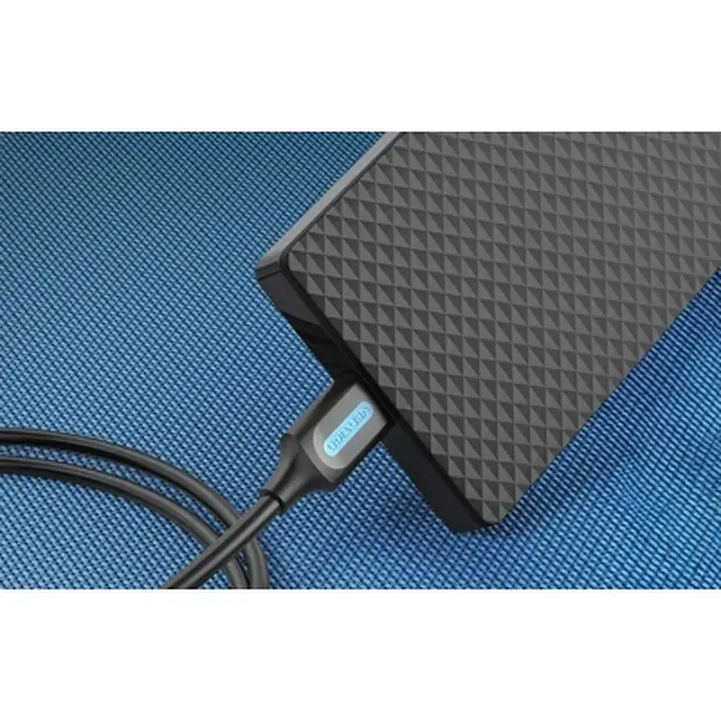 Дата кабель USB 2.0 AM to Mini 5P 0.5m black Vention (COMBD) - фото 4