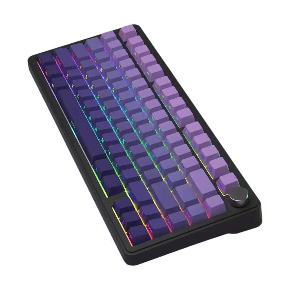 Клавіатура Attack Shark X85 Side Printed RGB Gradient Purple (AS-X85-SP-GPE) - фото 3
