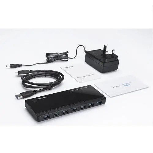 Хаб USB TP-Link UH720, Black, USB 3.0 - 7xUSB 3.0 / 2xUSB 3.0 (5V/2.4A), блок живлення - фото 2
