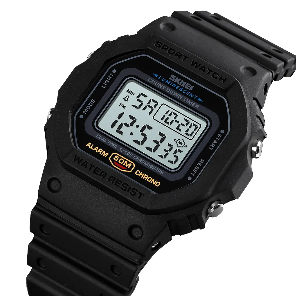 Чоловічий наручний годинник 1628 Black Skmei acs0030670 - фото 2
