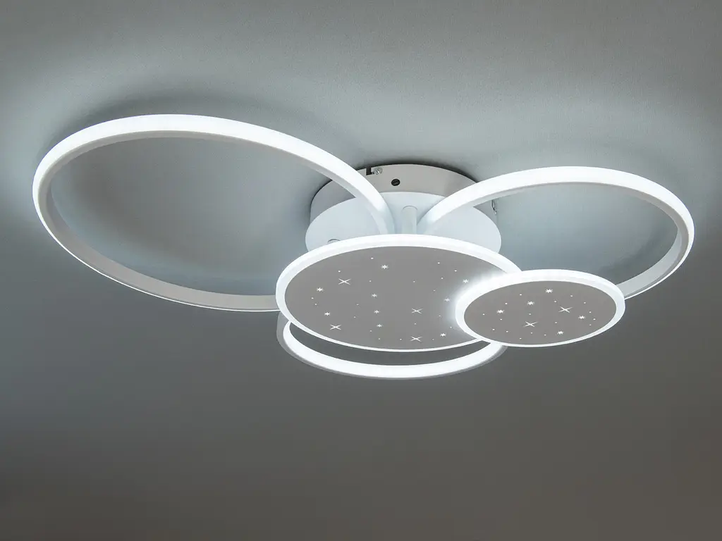 Люстра стельова LED Diasha 2447WH mmer 2447WH, 100W, 5500 лм, білий, сучасний стиль для коридору, спальні, кухні - фото 2