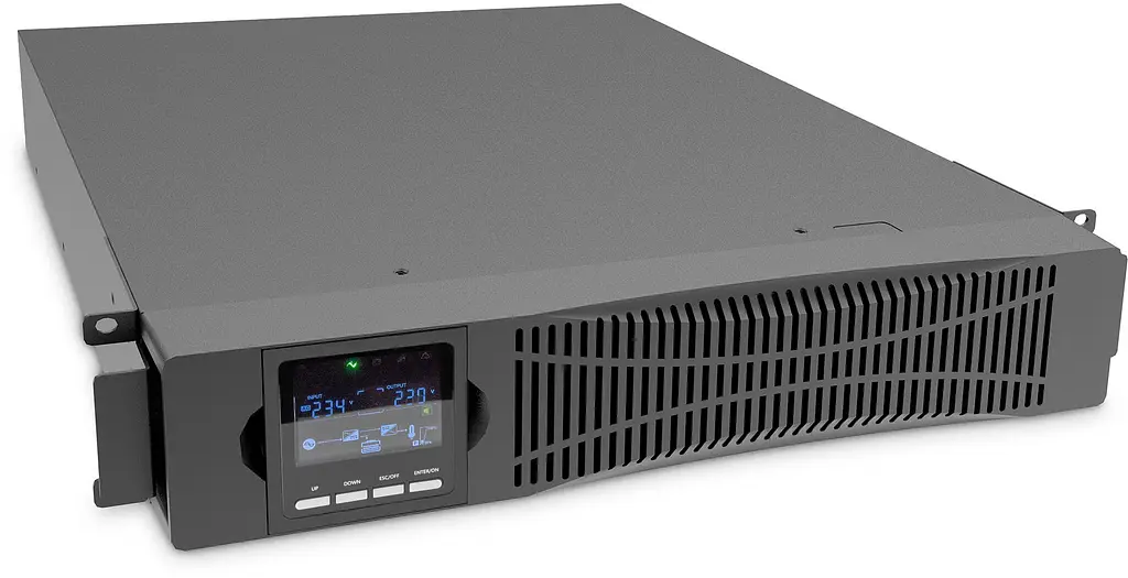 Digitus Джерело безперебійного живлення (ДБЖ) Online, 1000VA/1000W, LCD, 8xC13, RJ45, RS232, USB, Rack/Tower - фото 4
